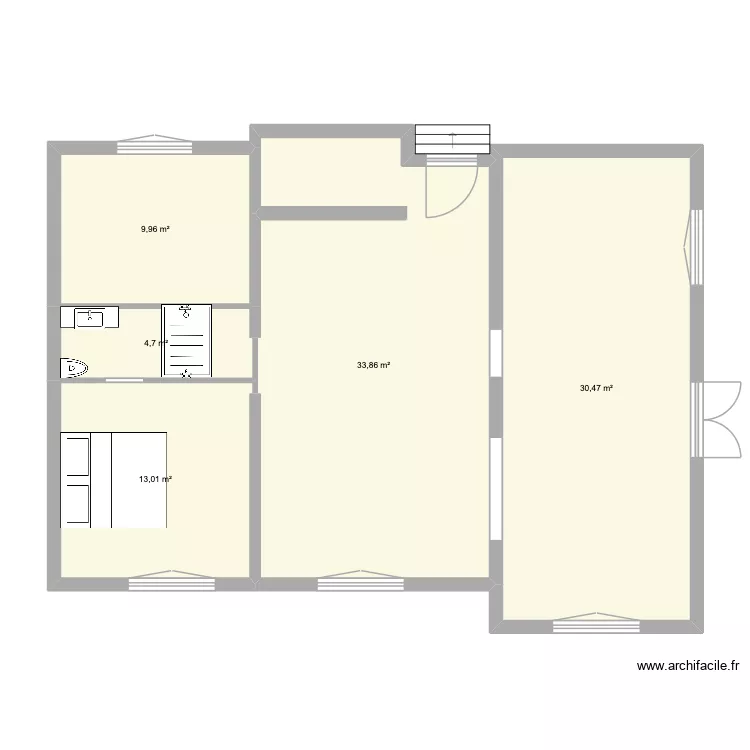 chez nous porshe version2 marie. Plan de 5  et 92 m²