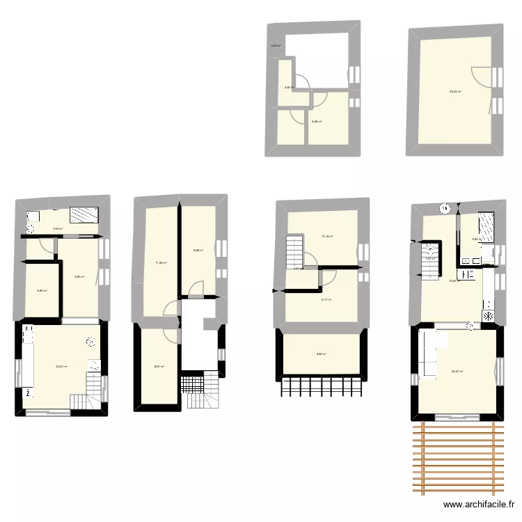 Wallnut 2. Plan de 19 pièces et 183 m² Wallnut 2. Plan de 19 pièces et 183 m²