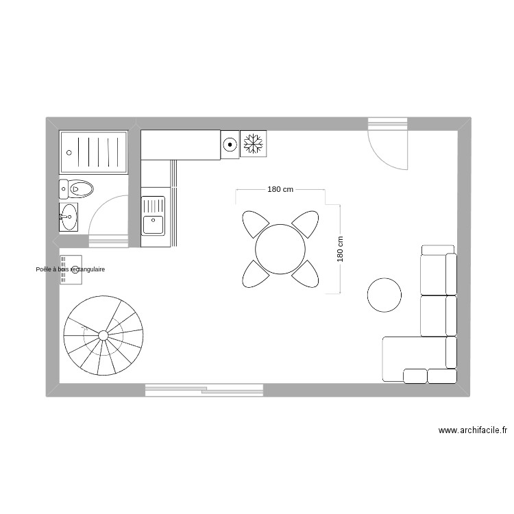 RDC. Plan de 0 pièce et 0 m2