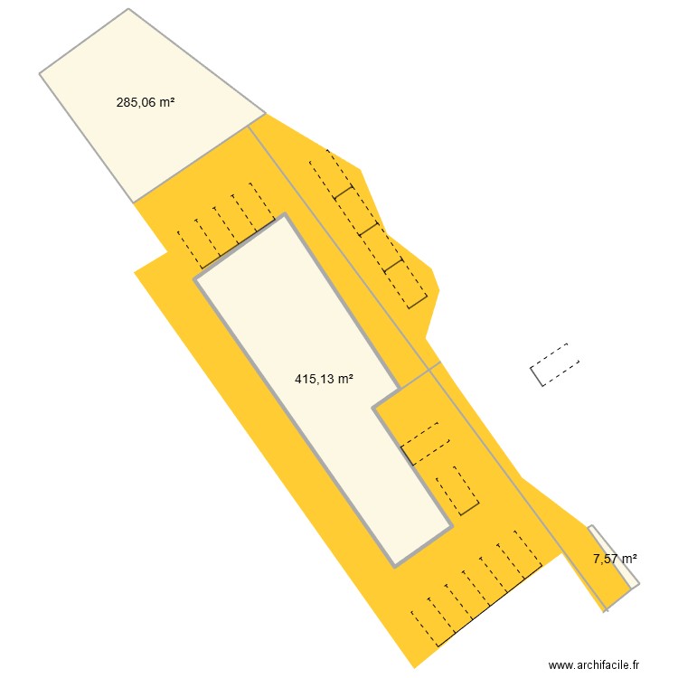 aussonne vignaux. Plan de 3 pièces et 708 m2