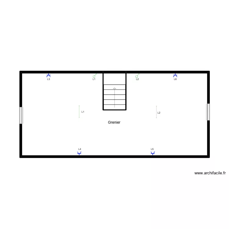 grenier gael. Plan de 