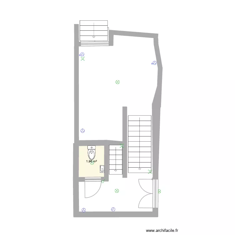 bera italie etage -1 plus wc +1entre.. Plan de 1 et 2 m² bera italie etage -1 plus wc +1entre.. Plan de 1 et 2 m²