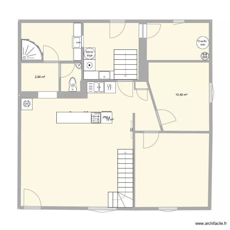 266 Plan 03. Plan de 3 et 91 m² 266 Plan 03. Plan de 3 et 91 m²