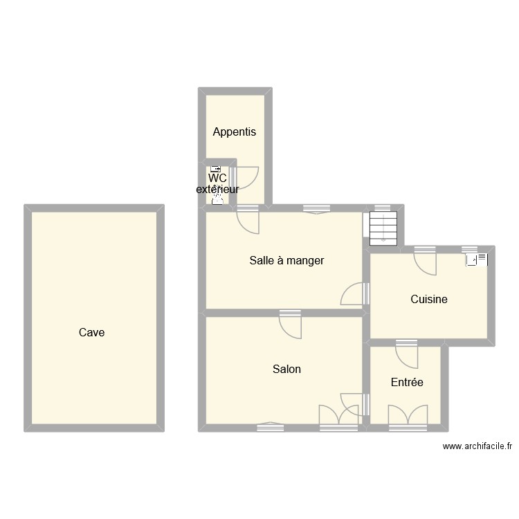 gillian rdc. Plan de 8 pièces et 106 m2