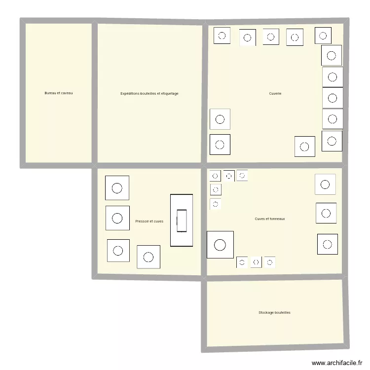 Cav&eacute; domaine Ratte. Plan de 