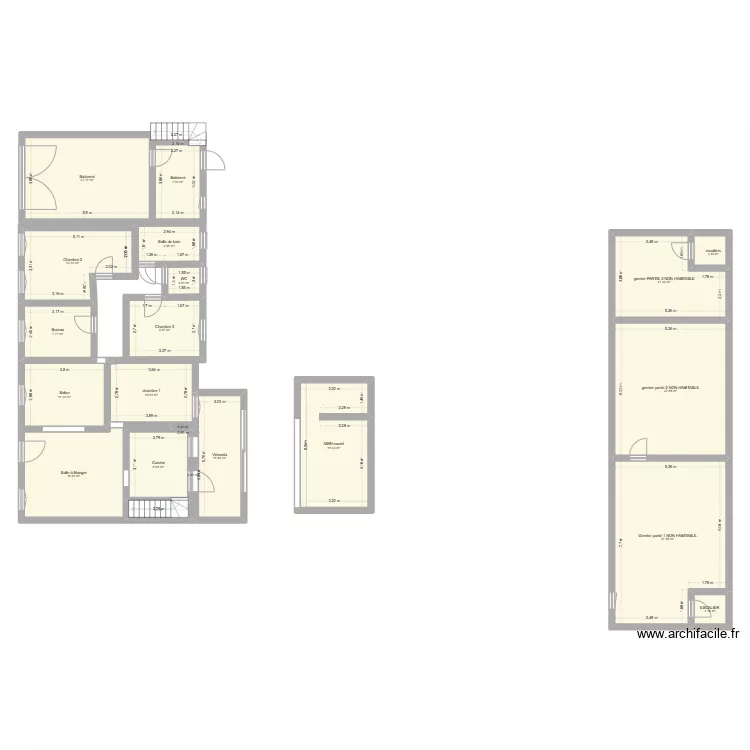 Maison hauts dits. Plan de Maison hauts dits. Plan de