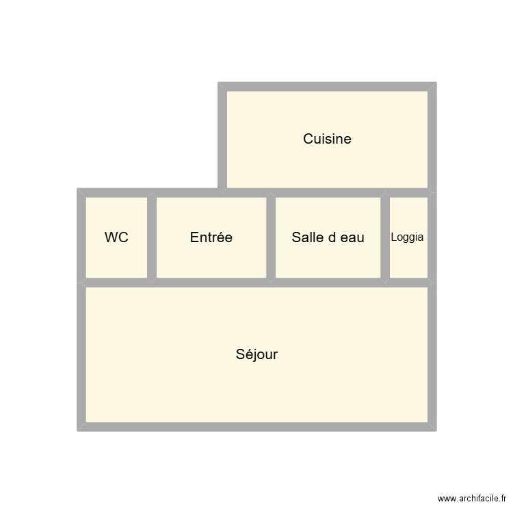 2510 INDIVISION ROUSSEAU R+1 F. Plan de 6 pièces et 14 m2
