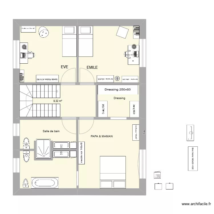 1er Naxhelet. Plan de 