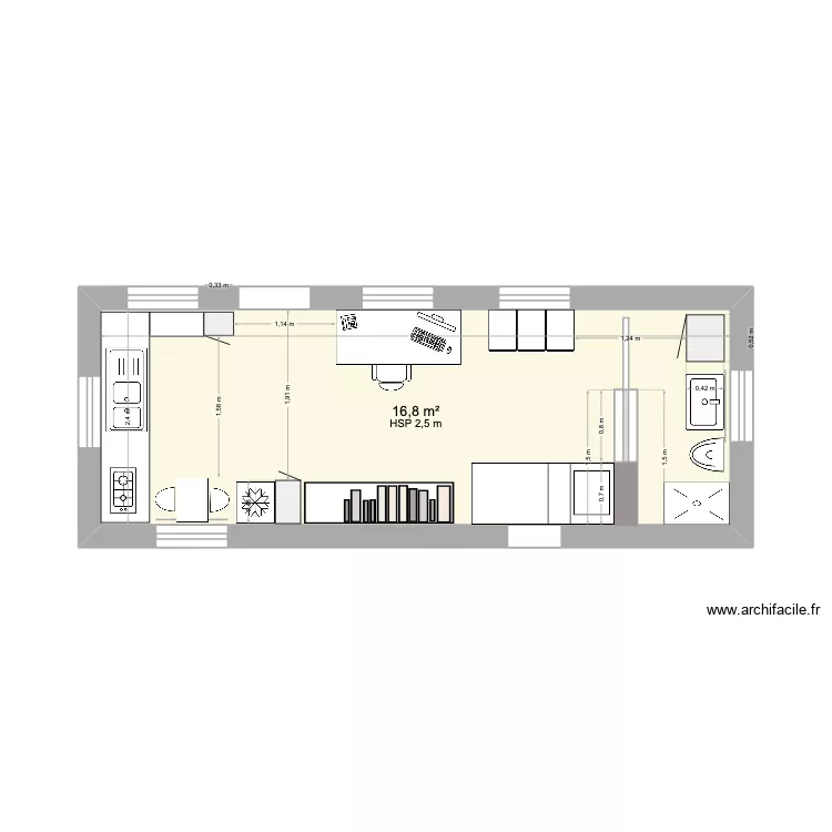 carlotta. Plan de 1 et 17 m² carlotta. Plan de 1 et 17 m²