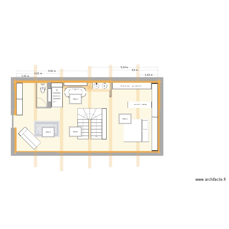 Final V1. Plan de 143 pièces et 730 m2
