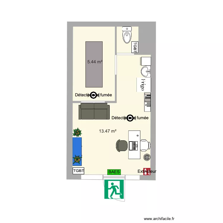 shirine securit&eacute;. Plan de 