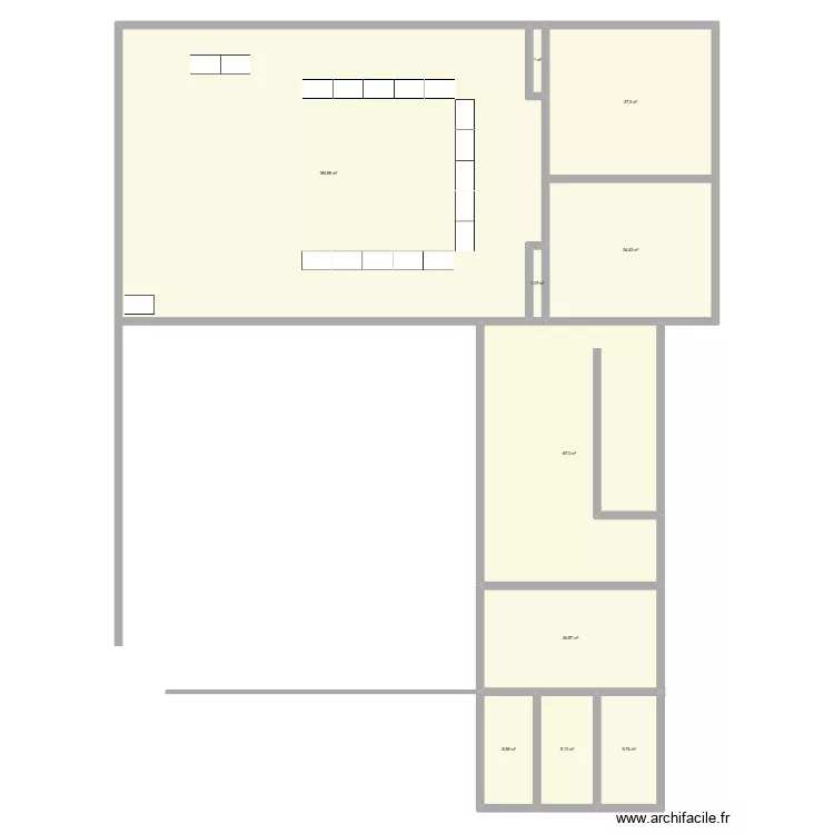 salle des fetes. Plan de 