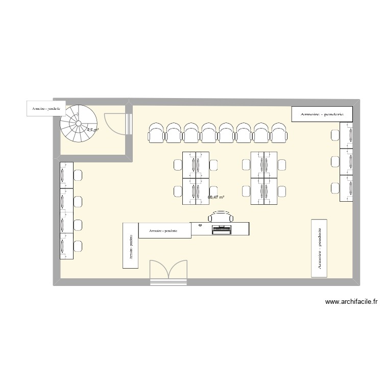 salon. Plan de 0 pièce et 0 m2