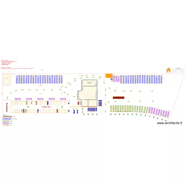 plan am&eacute;nagement Ch&acirc;teauguay avec minibus. Plan de 
