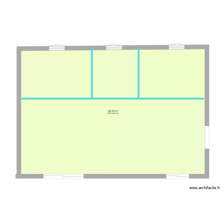 Chalet 2. Plan de 