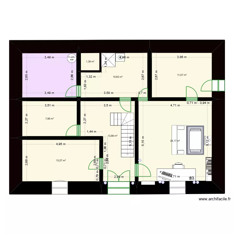 SIMACORBE 1. Plan de 8  et 92 m²