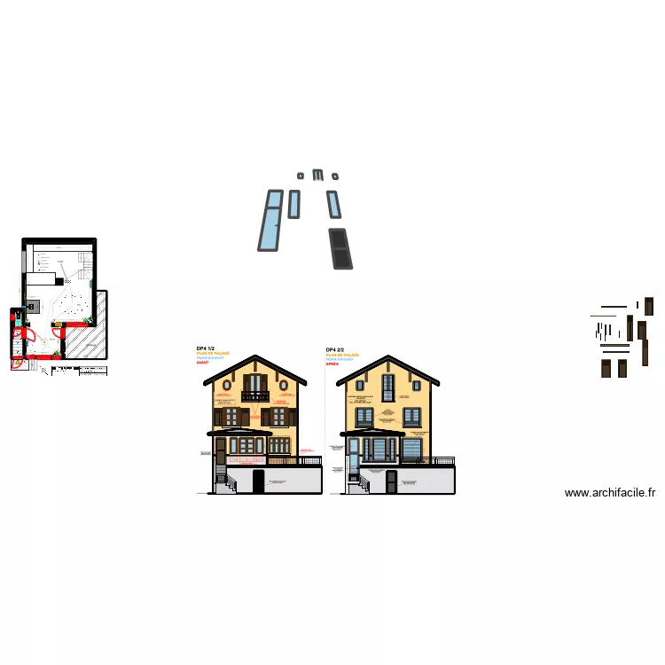 EYM III. Plan de 95  et 289 m²