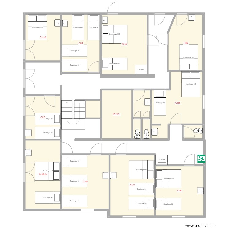colo. Plan de 0 pièce et 0 m2