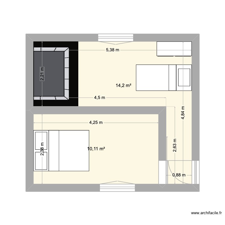 maison. Plan de 0 pièce et 0 m2