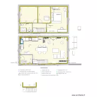 PLANS MAISON cuisine avec sas entr&eacute;e porte coulissante ok