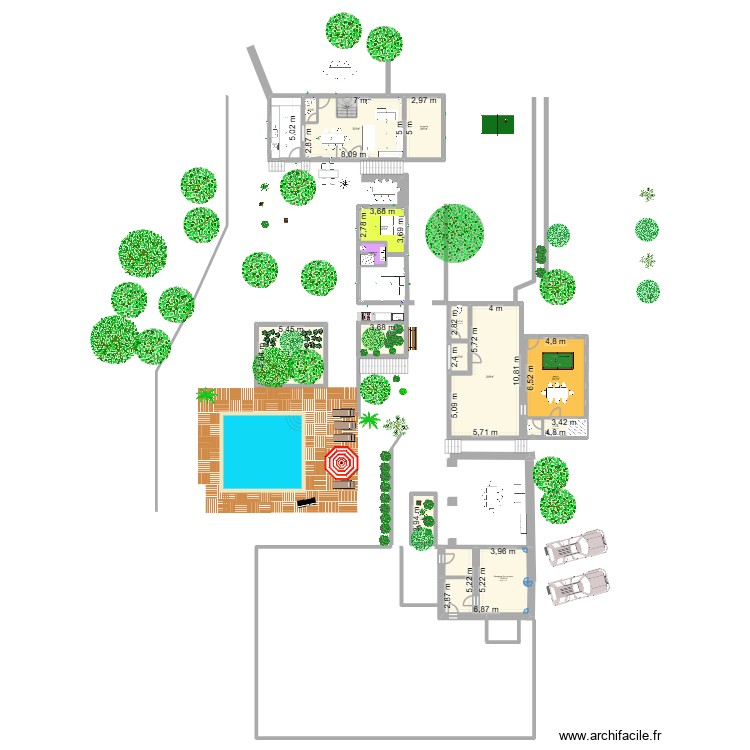 Am&eacute;nagement grange Roupech. Plan de 0 pièce et 0 m2