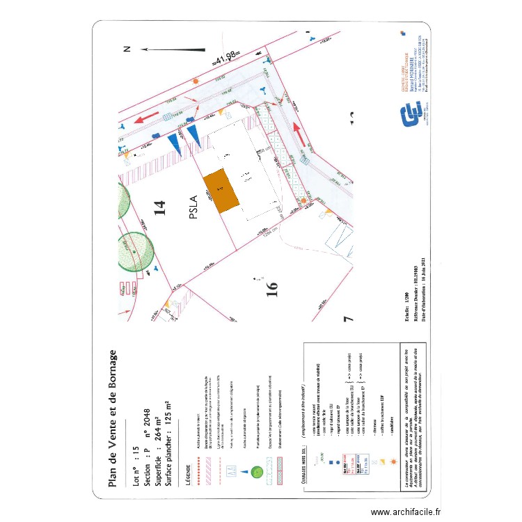 Domaine du chene - lot 15- v3. Plan de 0 pièce et 0 m2