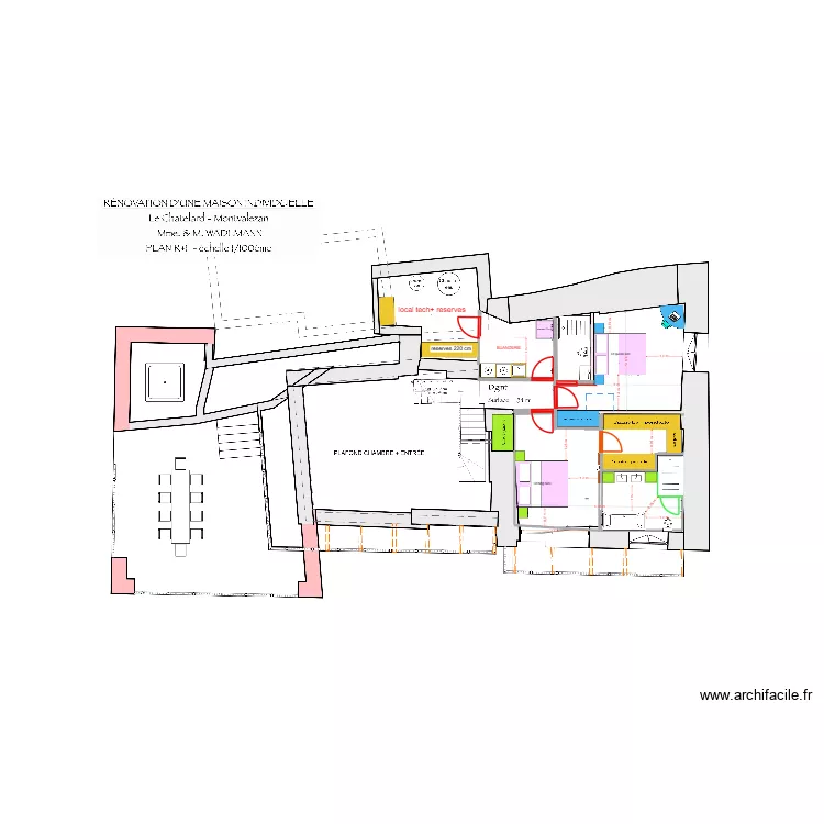 GRANDE CHAMBRE bis. Plan de 