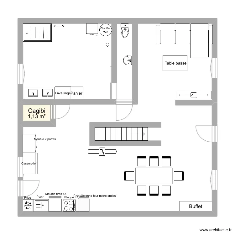 Bas harly. Plan de 1 et 1 m² Bas harly. Plan de 1 et 1 m²