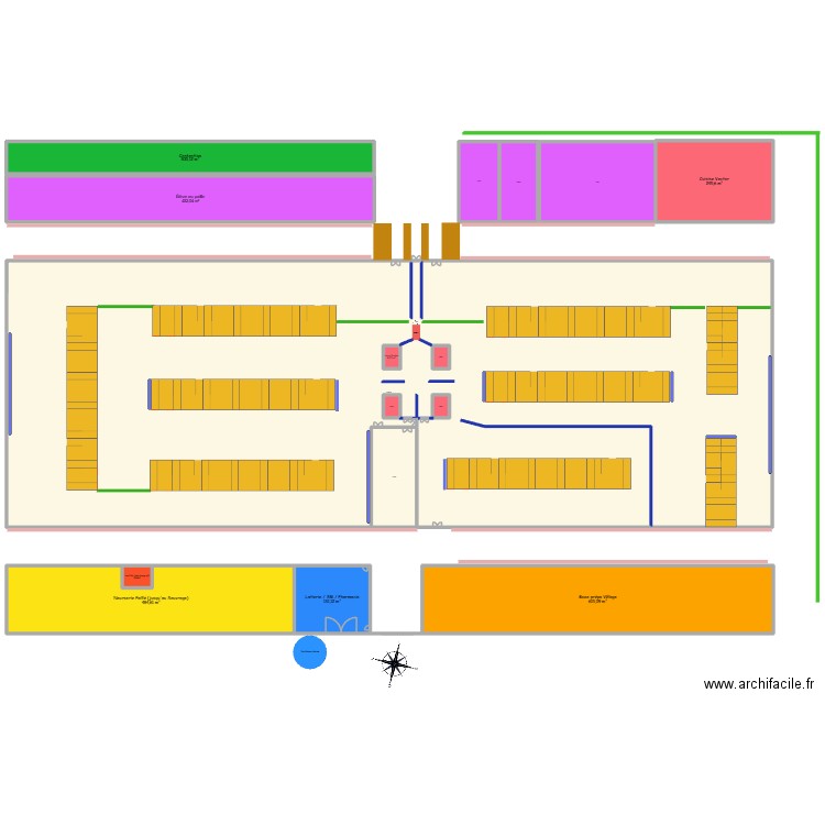 2025_12_06_Projet Robot. Plan de 16 pièces et 3716 m2