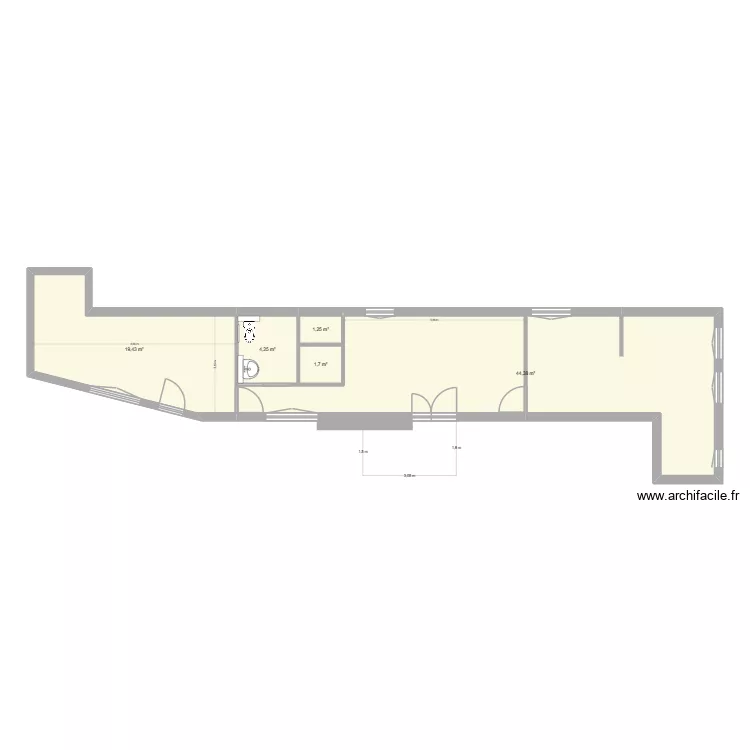 MONNEVILLE AMENAGER. Plan de 5 et 71 m² MONNEVILLE AMENAGER. Plan de 5 et 71 m²