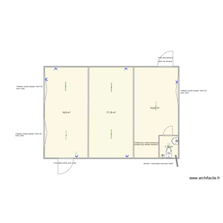 Ecole libre vente. Plan de 