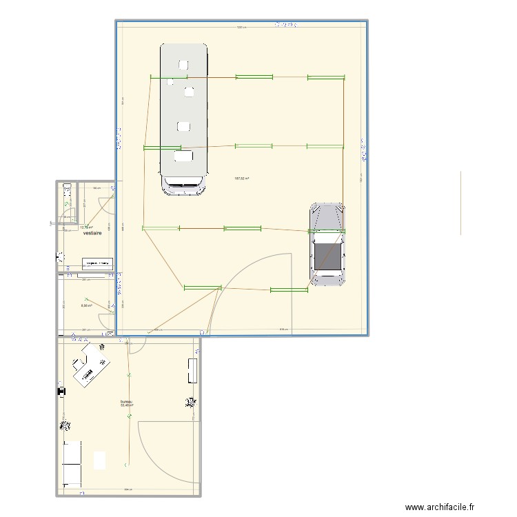 LA CHAPE AUTO. Plan de 4 pièces et 262 m2