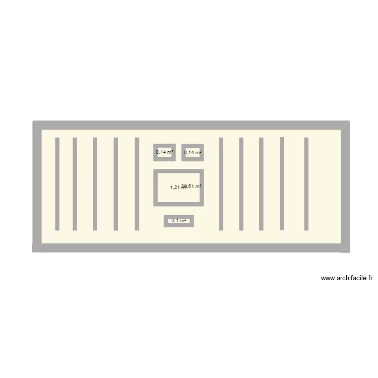 leroy. Plan de 5  et 34 m²