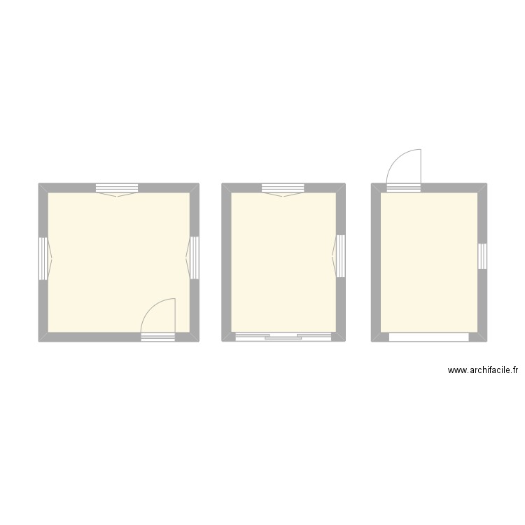 dossier commande . Plan de 3 pièces et 26 m2