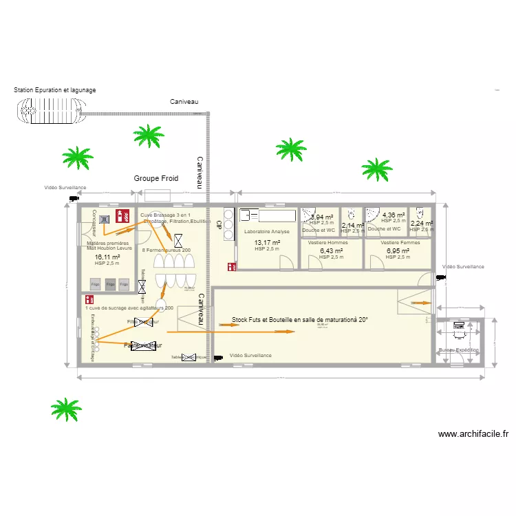 Brasserie 200  Litres Cz. Plan de 10  et 183 m²