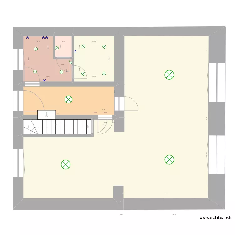 G1 rdc sans c&ocirc;te +elec. Plan de 