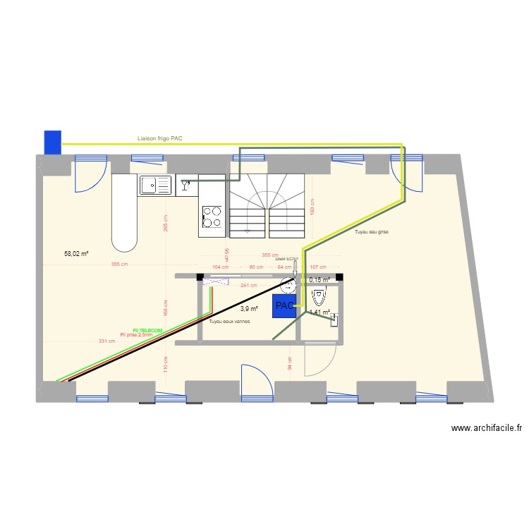 LANILDUT RDC DEFINITIF. Plan de 0 pièce et 0 m2