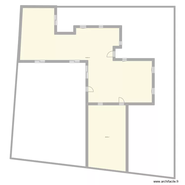 maison cindy modif 1. Plan de 2 pièces et 198 m²