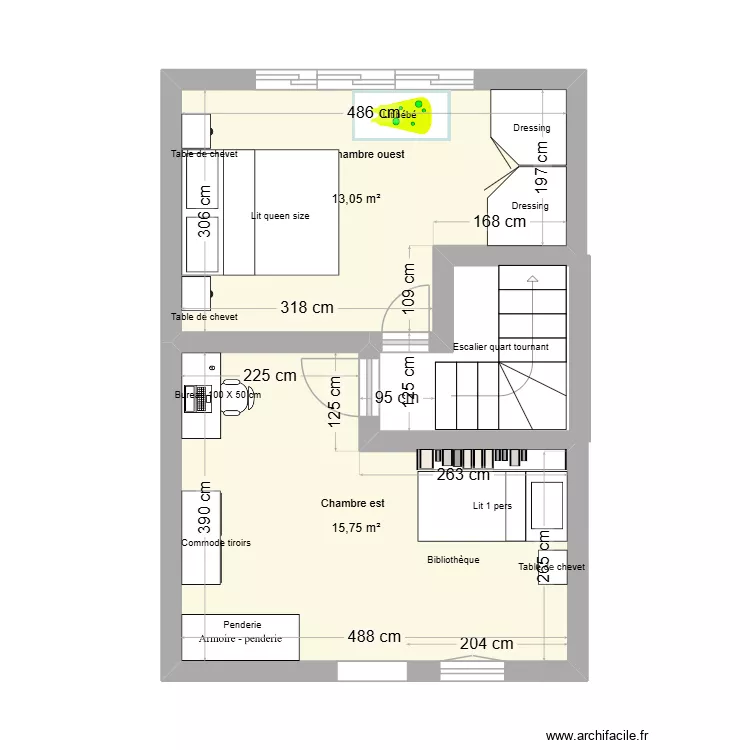 SCI MONT D\'OR Maison R+1. Plan de 2  et 29 m²