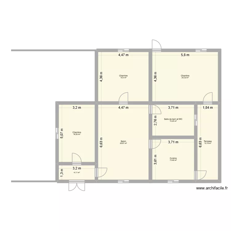 PLANCLI. Plan de 8  et 131 m²