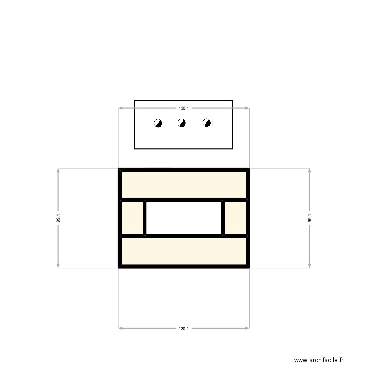 plaque poudre extincteurs 1. Plan de 5 pièces et 1 m2