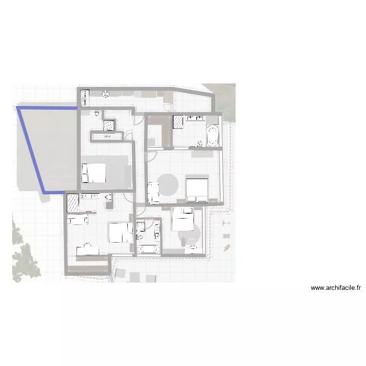 MORENO RDC Piscine Mai 2025. Plan de 