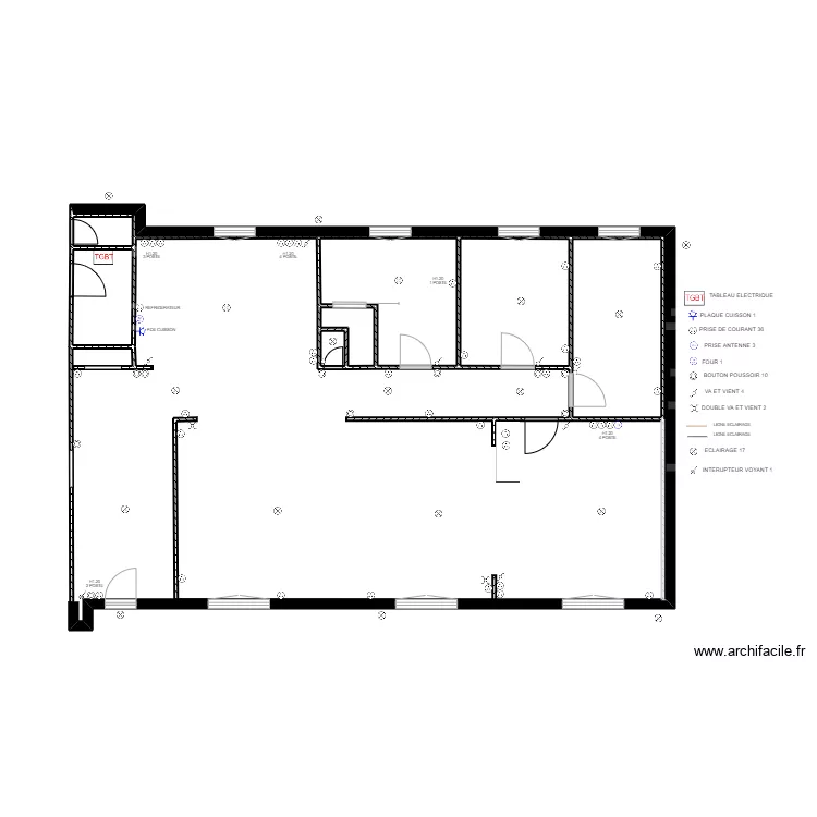 IMPLANTATION PC ET ECLAIRAGE. Plan de 