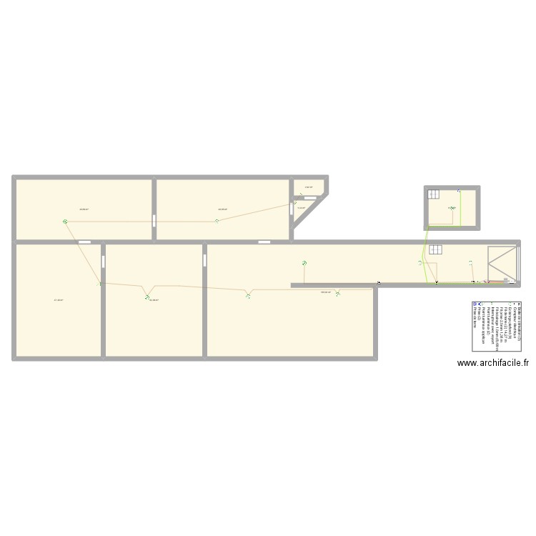 depot. Plan de 8 pièces et 314 m2