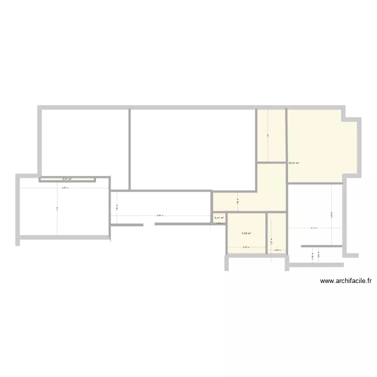 VILLA MODERNE1. Plan de 4 et 36 m² VILLA MODERNE1. Plan de 4 et 36 m²