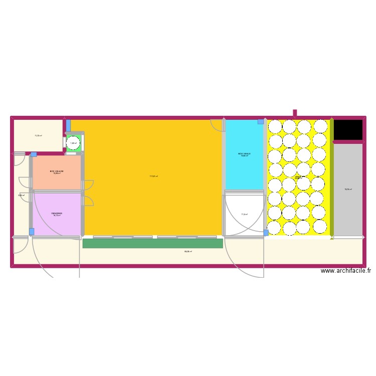 etable2. Plan de 12 pièces et 342 m2