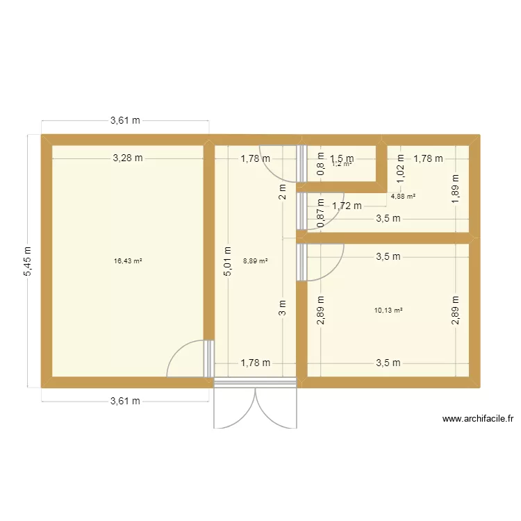 Petera Project2. Plan de 5 et 42 m² Petera Project2. Plan de 5 et 42 m²