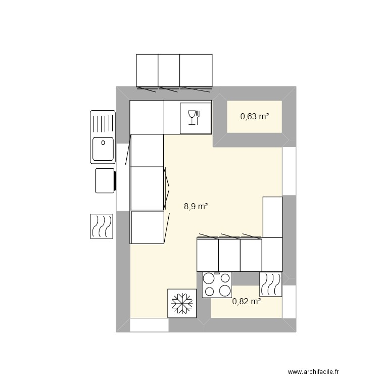 cuisine cauvigny. Plan de 0 pièce et 0 m2