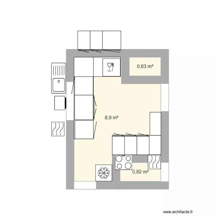 cuisine cauvigny. Plan de 