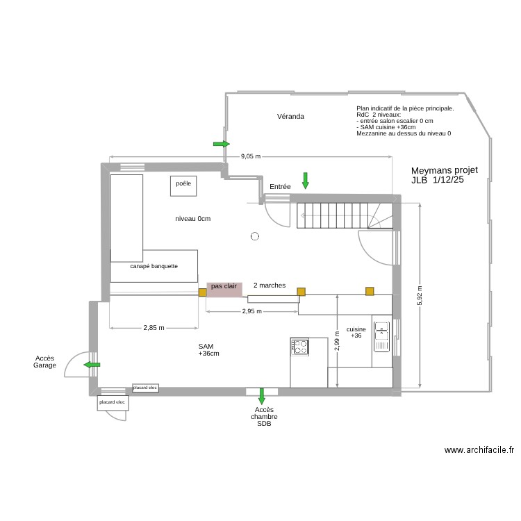 Meymans séjour projet 9 dec.. Plan de 0 pièce et 0 m2